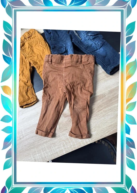 Lot pantalons 9 mois – photo 2